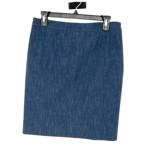 Akris‎ X Bergdorf Goodman Blue Pencil Skirt - Picture 1 of 12